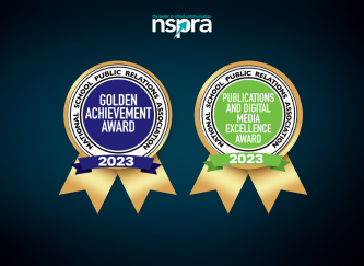 Golden Achievement and Publications Award logos.